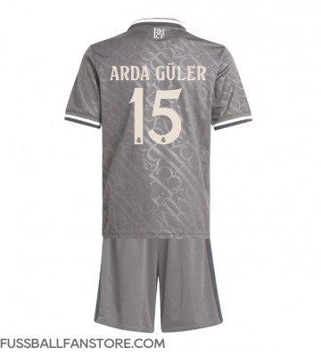 Real Madrid Arda Guler #15 Replik 3rd trikot Kinder 2024-25 Kurzarm (+ Kurze Hosen)